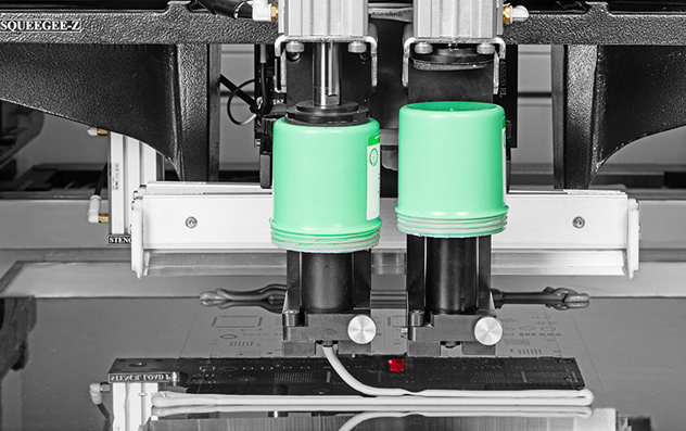Paste jar dispenser for MPM stencil printer